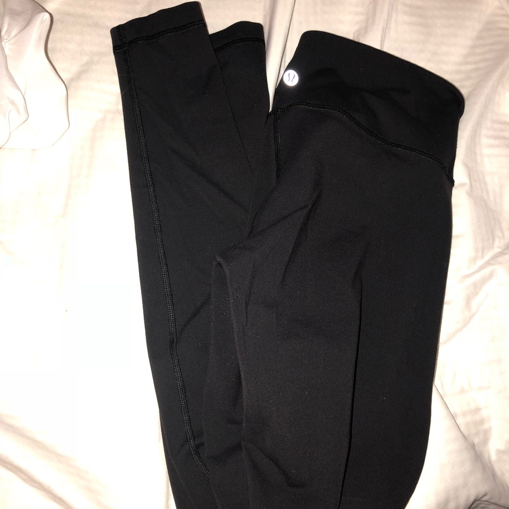 full length size 6 black lululemon leggings